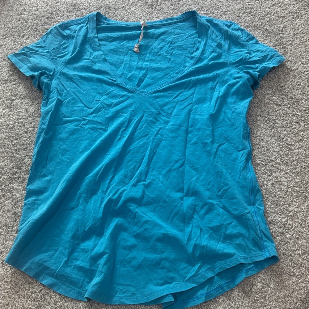 V-Neck Blue T-Shirt